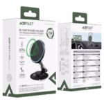 Suport auto AceFast D65 magnetic pliabil cu încărcare wireless - imagine 3