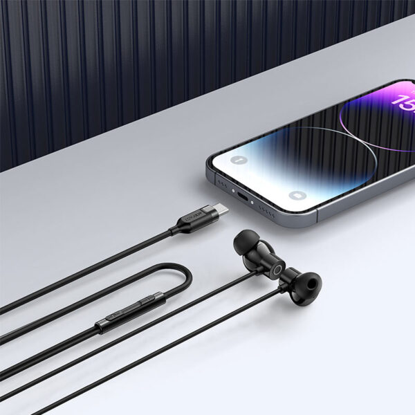 AceFast L10 USB-C (Type-C) in-ear din silicon căști cu fir cu microfon