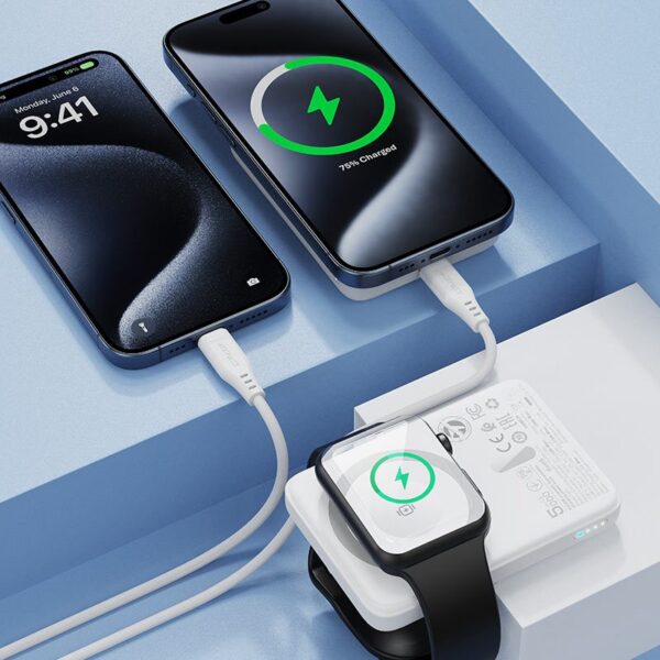 Power bank AceFast M25 PD20W magnetic fast încărcare wireless 5000mAh