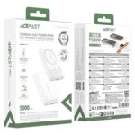 Power bank AceFast M25 PD20W magnetic fast încărcare wireless 5000mAh - imagine 3