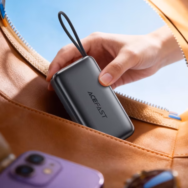 Cablu AceFast M32 PD35W încărcare rapidă power bank cu telescopic 10000mAh