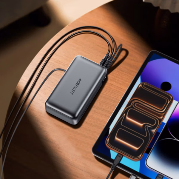 Cablu AceFast M34 PD45W încărcare rapidă power bank cu telescopic 20000mAh