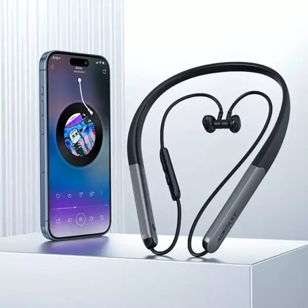 AceFast N1 neck hanging Bluetooth căști, Negru