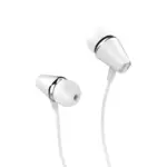 HOCO M34 Honor Music căști cu fir universale cu microfon (Alb)