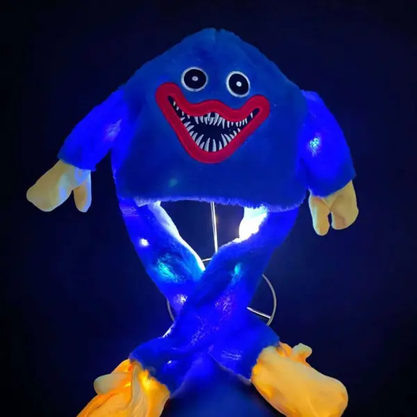 Căciulă luminoasă Huggy Wuggy (Albastru)