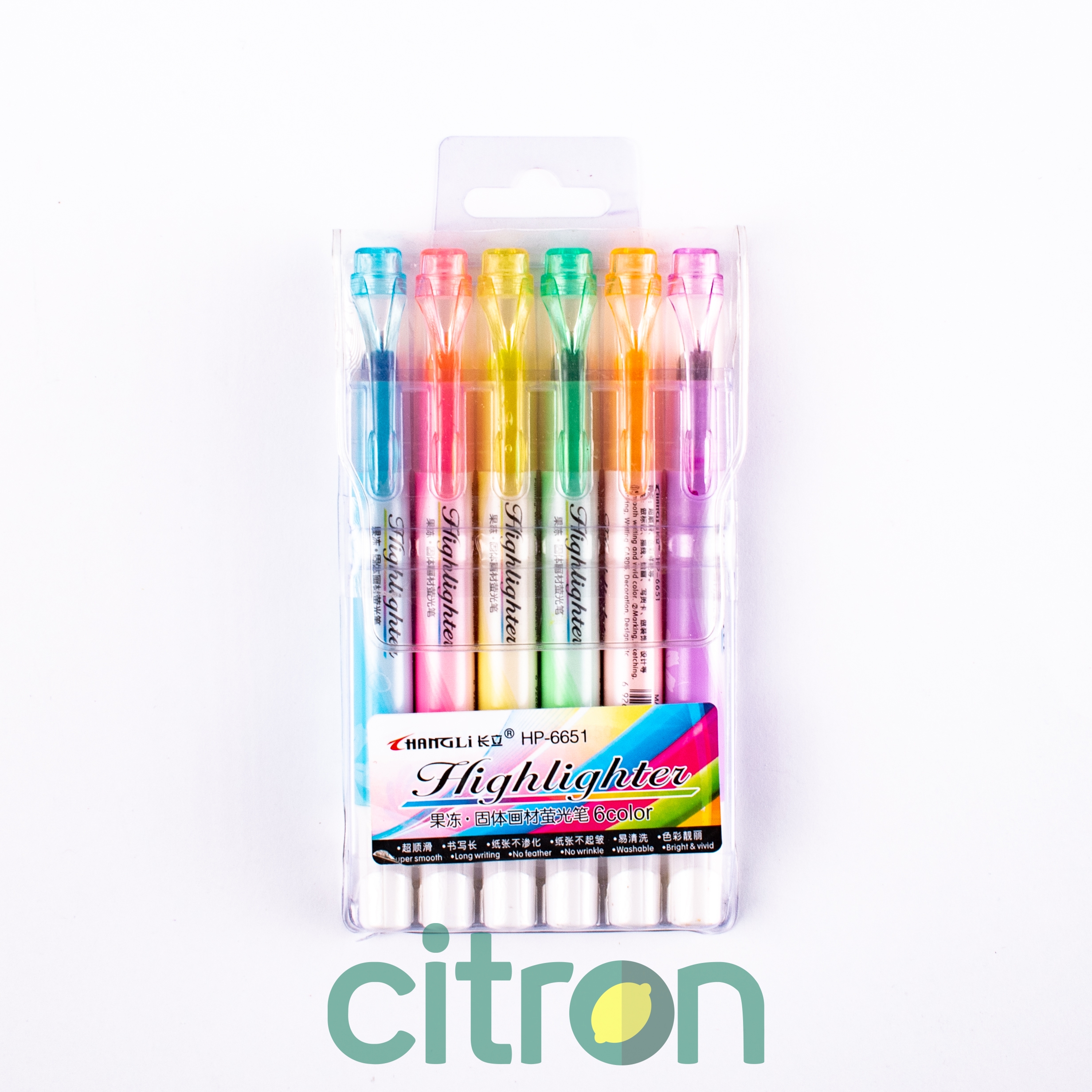 citron-nabor-markerov-tekstovyh-melovyh-6sht-1 Set 6 markere cu cretă pentru scris - imagine 1