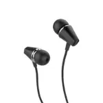 HOCO M34 Honor Music căști cu fir universale cu microfon (Negru)
