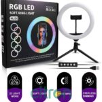 MJ-30 lampă LED RGB pentru iluminare, 30 cm (Negru)