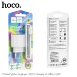 HOCO C109A Fighter QC3.0 încărcător de rețea, 1 port + cablu Micro USB (EU, Alb) — изображение 2