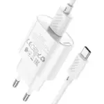 HOCO C109A Fighter QC3.0 încărcător de rețea, 1 port + cablu Micro USB (EU, Alb) - imagine 6
