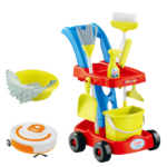 Set de curățenie cu cărucior și mătură - imagine 2