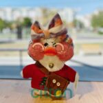 Jucărie de pluș Lalafanfan Duck cu costumaș, 30 cm (Varianta 1) - imagine 3