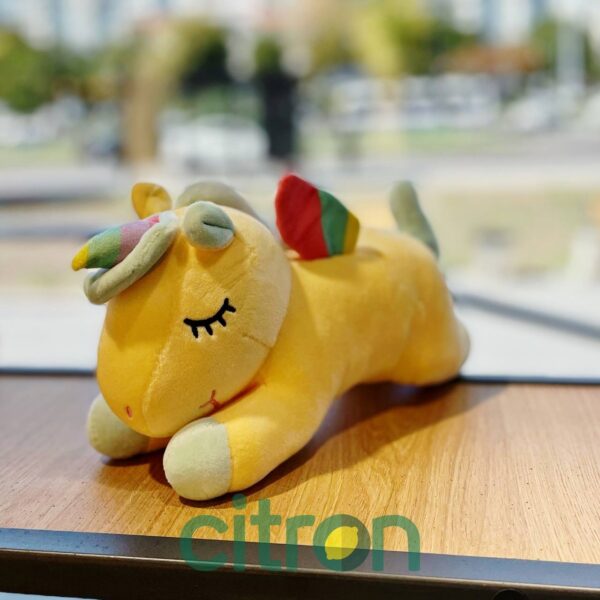 Jucărie de pluș Unicorn, 26 cm (Galben)