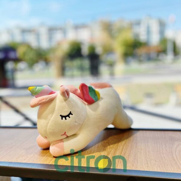 Jucărie de pluș Unicorn, 26 cm (Alb)