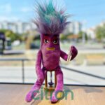 Jucărie de pluș Nobody Sausage, 40 cm (Mov)