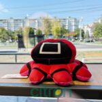 Jucărie de pluș Squid Game reversibilă, 20 cm, cu două expresii (Mix) - imagine 2