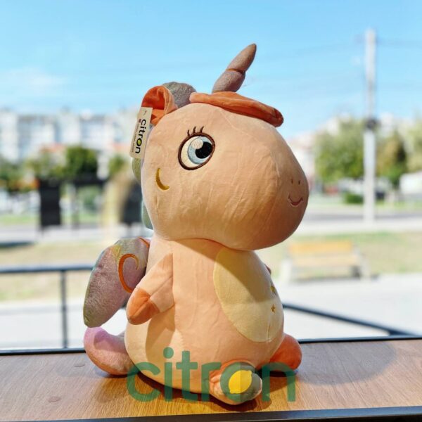 Jucărie de pluș Unicorn șezând, 40 cm (Mix)