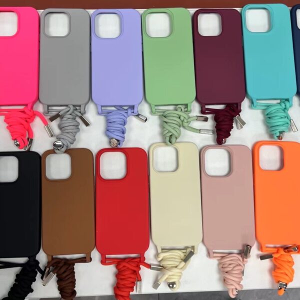 Husă 2,5 mm din silicon cu șnur pentru iPhone
